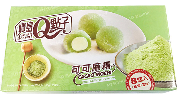 Mochi Matcha Taiwan Dessert Q 24x80g