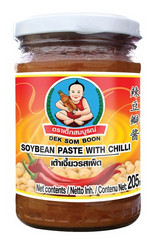 Sojabohnenpaste mit Chili DEK SOM BOON (Healthy Boy) 12x205ml