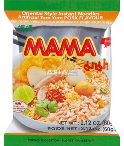 Instant Nudeln Tom Yum Schwein MAMA 30x60g