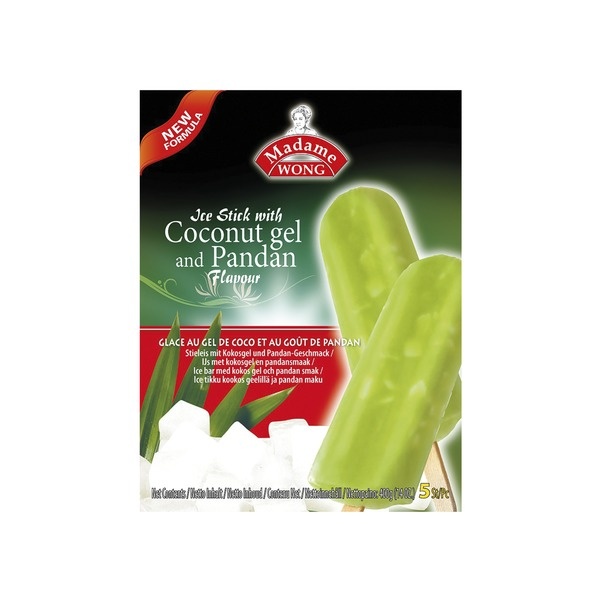 Kokosgel und Pandan Stieleis M Wong 6 X 5 X 80 G