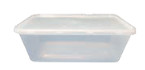 Mikrowellenbehälter rechteckig House Brand 650ml 250 Stück