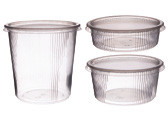 Becher mit Deckel rund klar PP 125ml 101x28mm 5x50 Stück