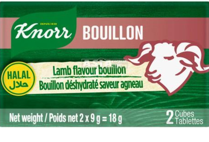 Bouillon Tabletten Lamm Halal Knorr 12x36x18g