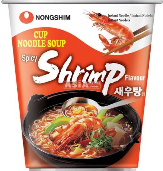 Instant Cup Nudeln Garnelen NONGSHIM 12x67g