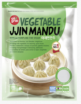 Dumpling mit Gemüse zum dämpfen Jjin Mandu Allgroo 12x540g