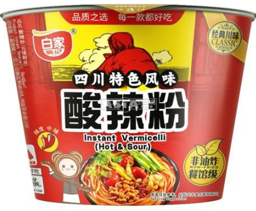 Instant Vermicelli scharf & sauer Bowl Baijia 24x103g