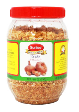 Knoblauch fritiert im glas  12x250g Cock