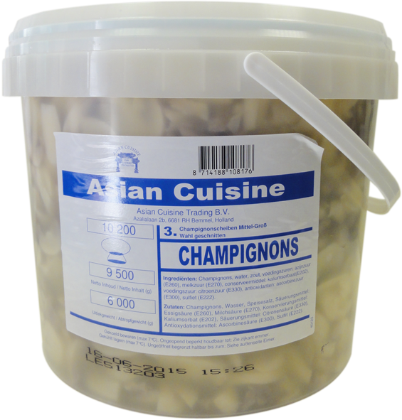 Champignon geschnitten frisch 3. Wahl 10L