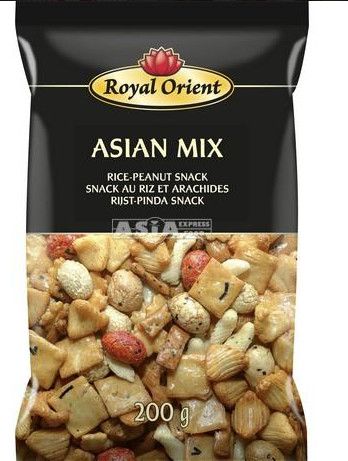 Erdnuss-Reissnack asiatischer Mix Royal Orient 12x200g