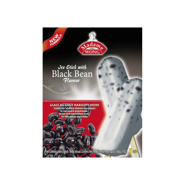 Eis am Stiel schwarze Bohnen MADAME WONG 6x400g (5 Stück)