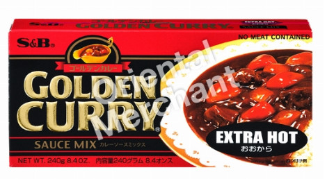 Curryblock extra scharf Golden Curry S&B 20x220g