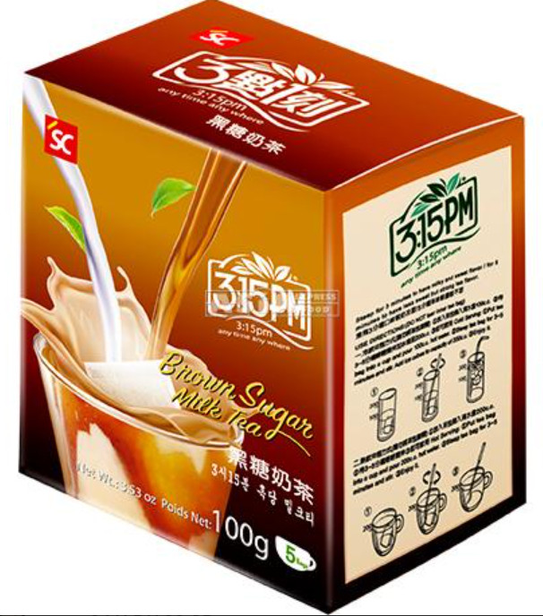Milchtee Brauner Zucker 3:15 PM 24x5x20g
