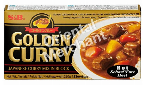 Curry japanisch scharf Golden Curry S&B 20x220g