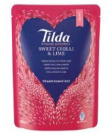 Basmatireis gedämft süße chilli & Limette Tilda 6x250g