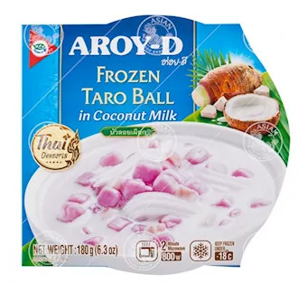 Taro gefroren in Kokosnussmilch Aroy-D 12x180g