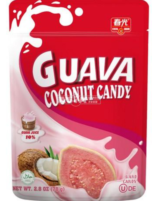 Guava Kokos Bonbons CHUN GUANG 48x78g