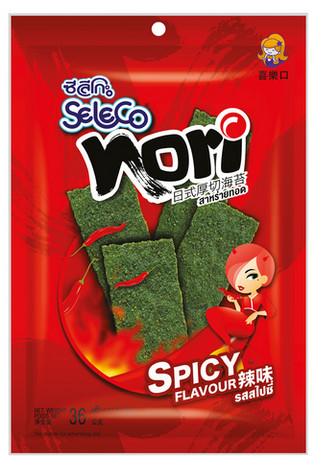 Seetangsnack scharf Seleco 6x36g