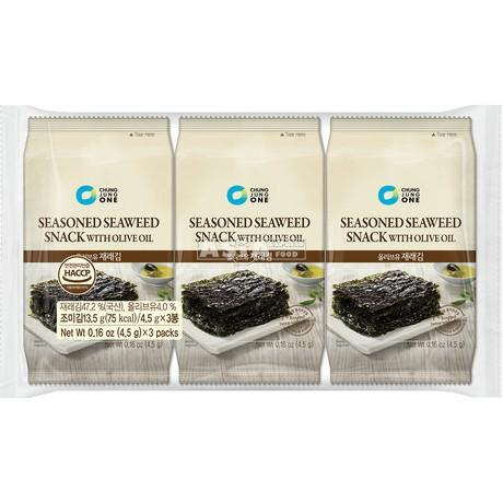 Seetang Snack Olivenöl CHUNG JUNG ONE 15x13,5g (3x4,5g)