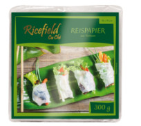 Reispapier viereckig, RICEFIELD 16cm 4x10x300g