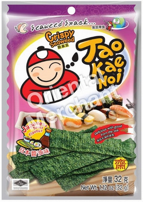 Seetang Snack Crispy japanische Sauce TAOKAENOI 24x32g