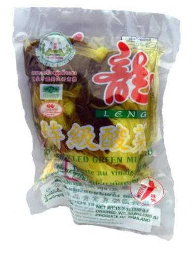 Senf mit Chilli sauer eingelegt Leng Heng 36x350g