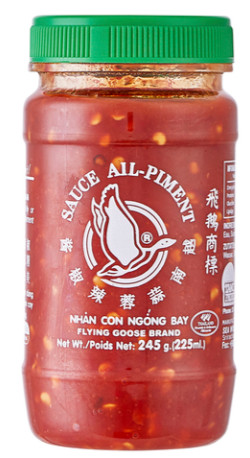 Sambal Oelek mit Knoblauch FLYING GOOSE 24x245g