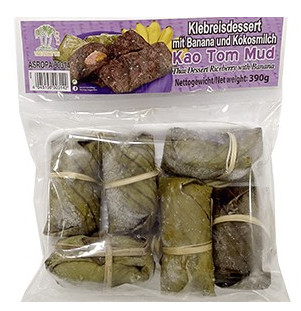 Klebreisdessert mit Banane und Kokosmilch TCT