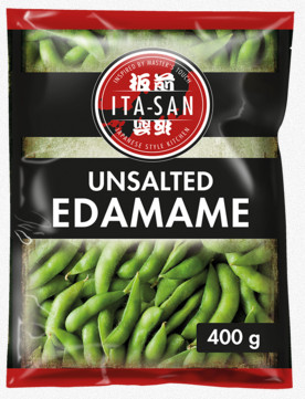Edamame, Sojabohnen in Schote ungesalzen, blanchiert ITA-SAN20x400g