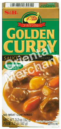 Curryblock mittelscharf Golden Curry S&B 24x92g