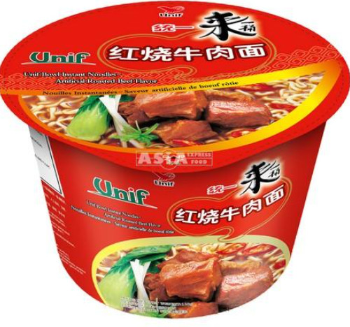 Instant Nudeln Rind geröstet Schüssel Tongyi 12x110g